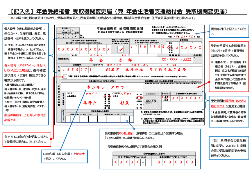 届出用紙　記入例