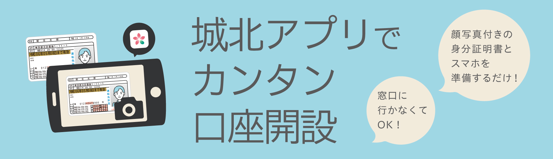 口座開設アプリ